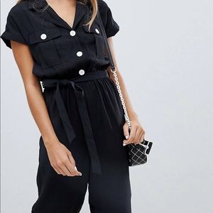 📦 MOVING SALE 🤑 NEW LOOK | Button Down Jumpsuit with Tie Waist